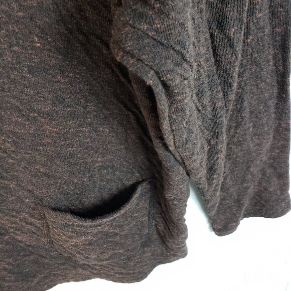 Cut Loose Boxy Sweater Funnel Neck Knit Pullover Tunic Brown Lagenlook O/S - Picture 10 of 11